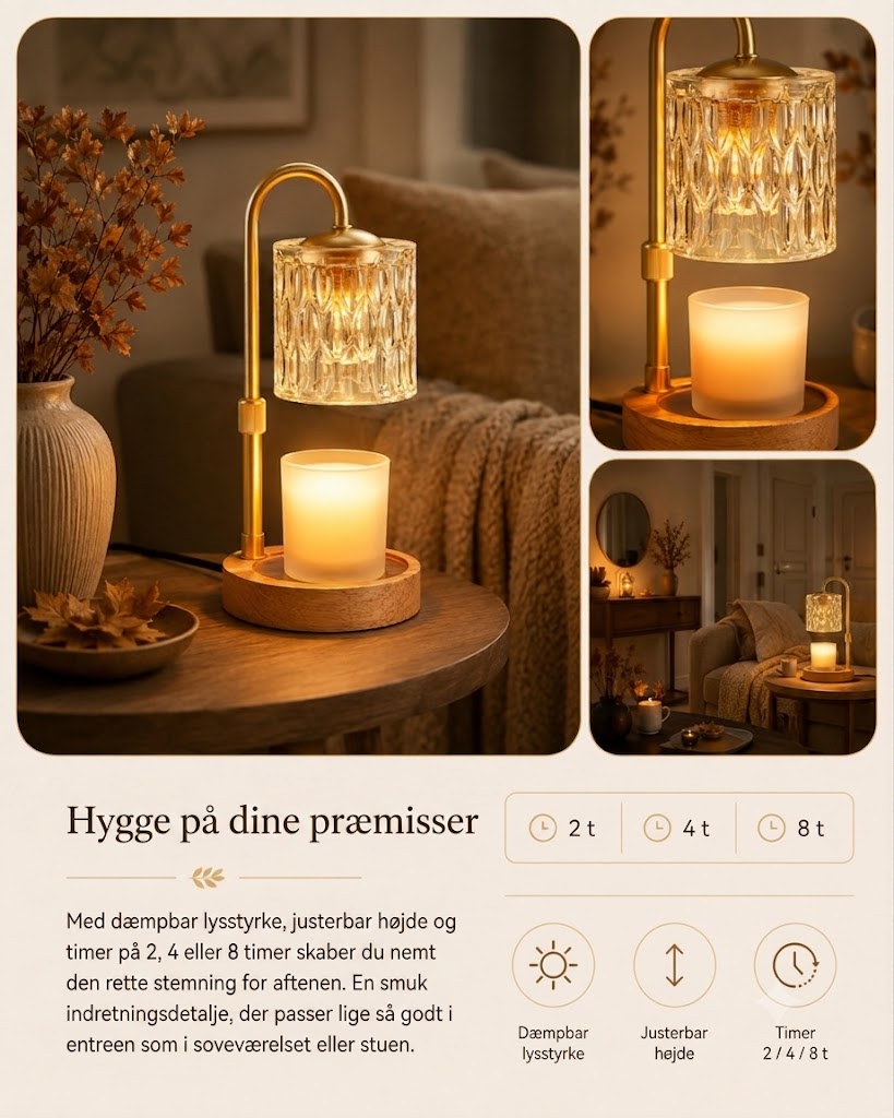Varmelampe til duftlys