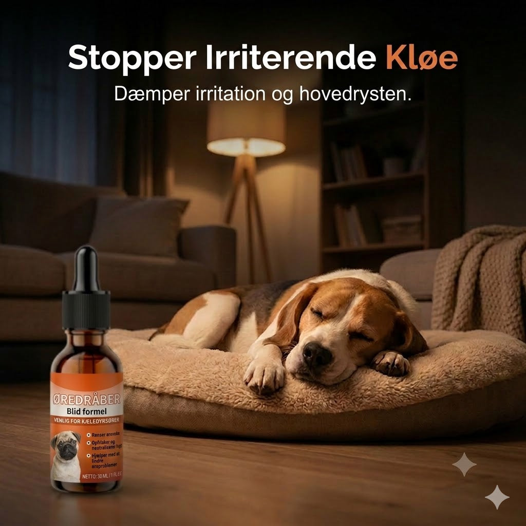 Milde øredråber til hunde – daglig pleje