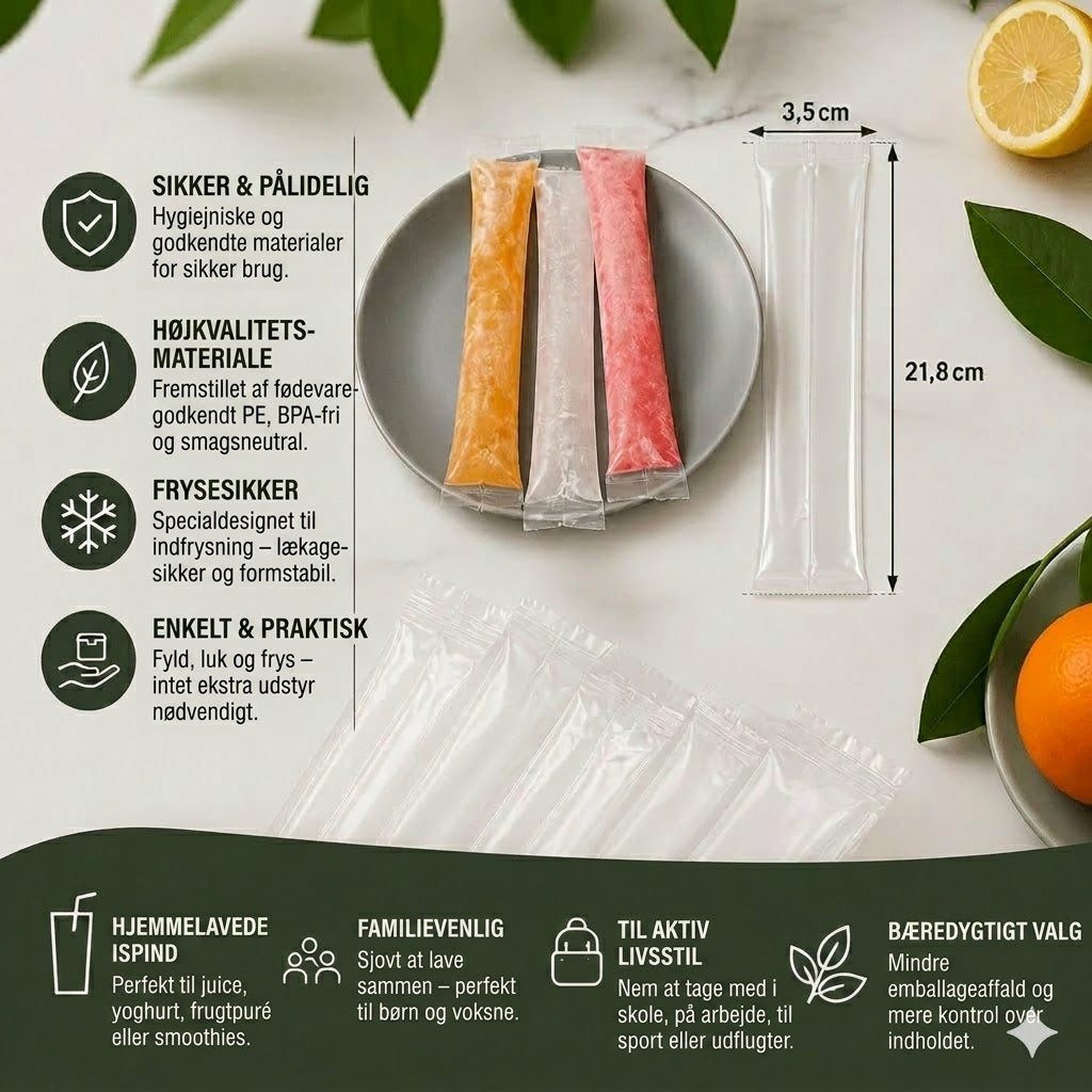DIY Ispindeposer (100 stk.) - Engangs Isforme