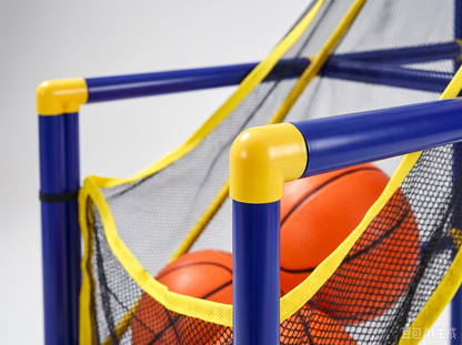🔥 📢Begrænset tid: 50% rabat! 🏀 Arcade-basketballspil til børn – Sikkert og sjovt indendørs kaste-spil med automatisk boldretur 🎯