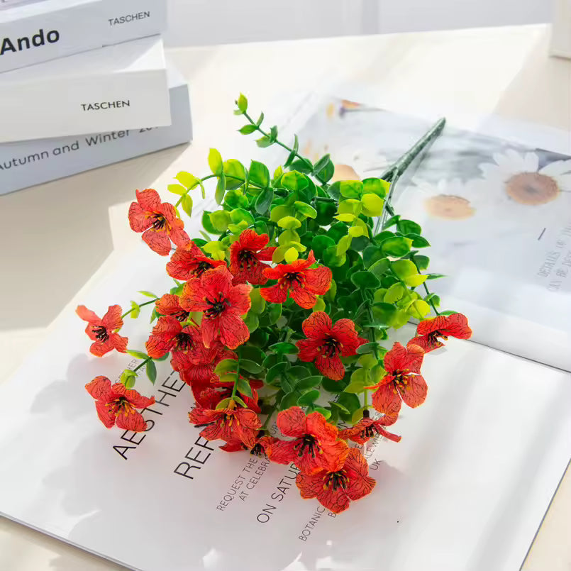 UV-bestandige kunstige blomster – 4-pak