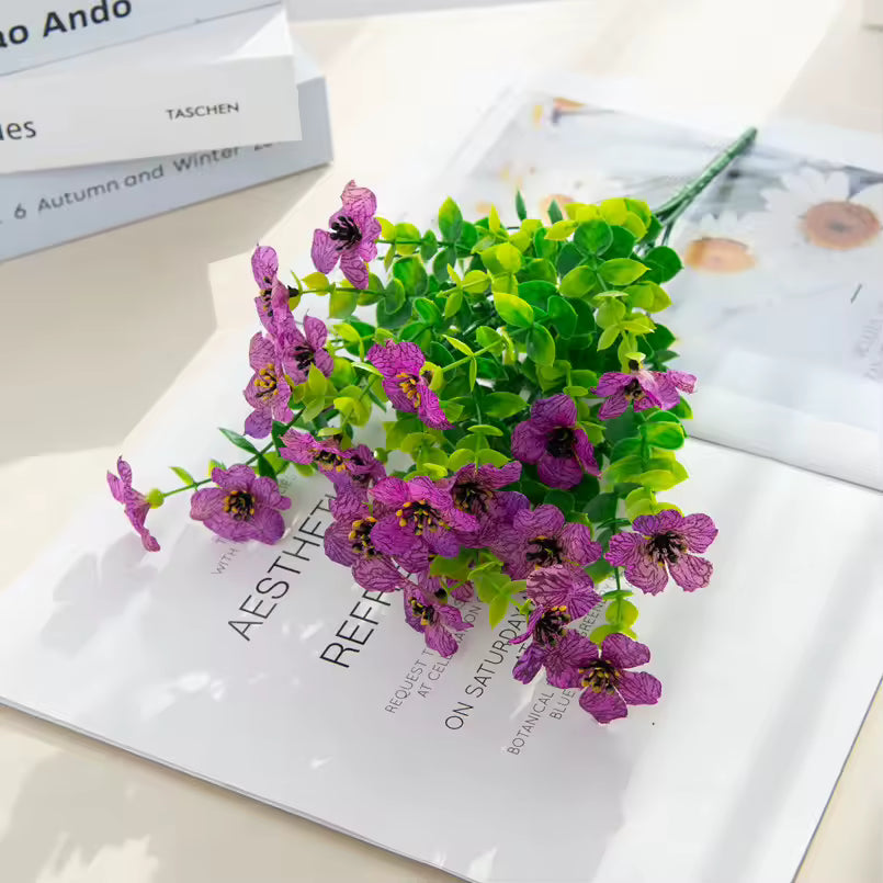 UV-bestandige kunstige blomster – 4-pak
