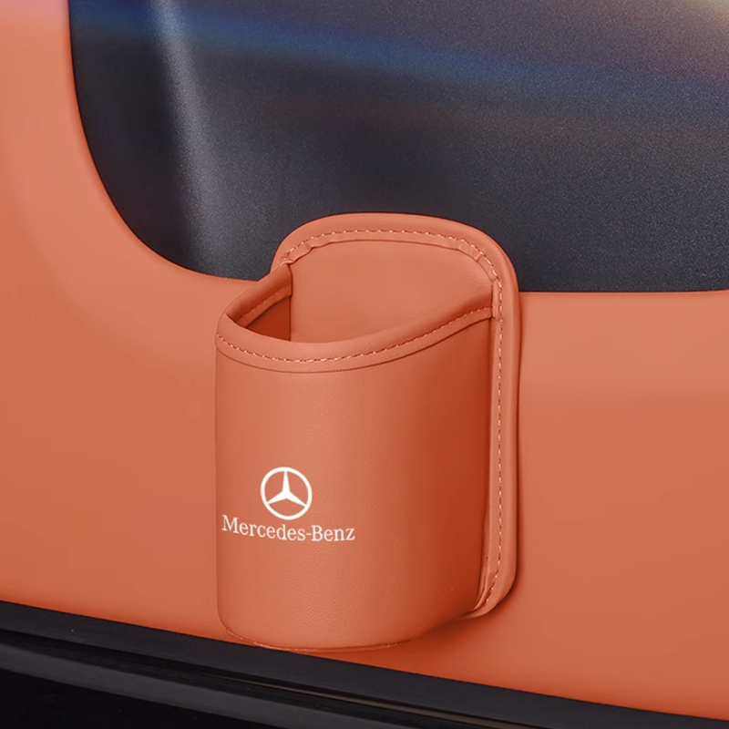 Læder kopholder til take-away-kaffe – bærbar kopholder med clips