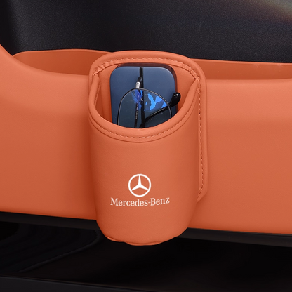 Læder kopholder til take-away-kaffe – bærbar kopholder med clips