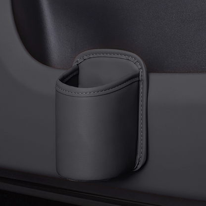 Læder kopholder til take-away-kaffe – bærbar kopholder med clips