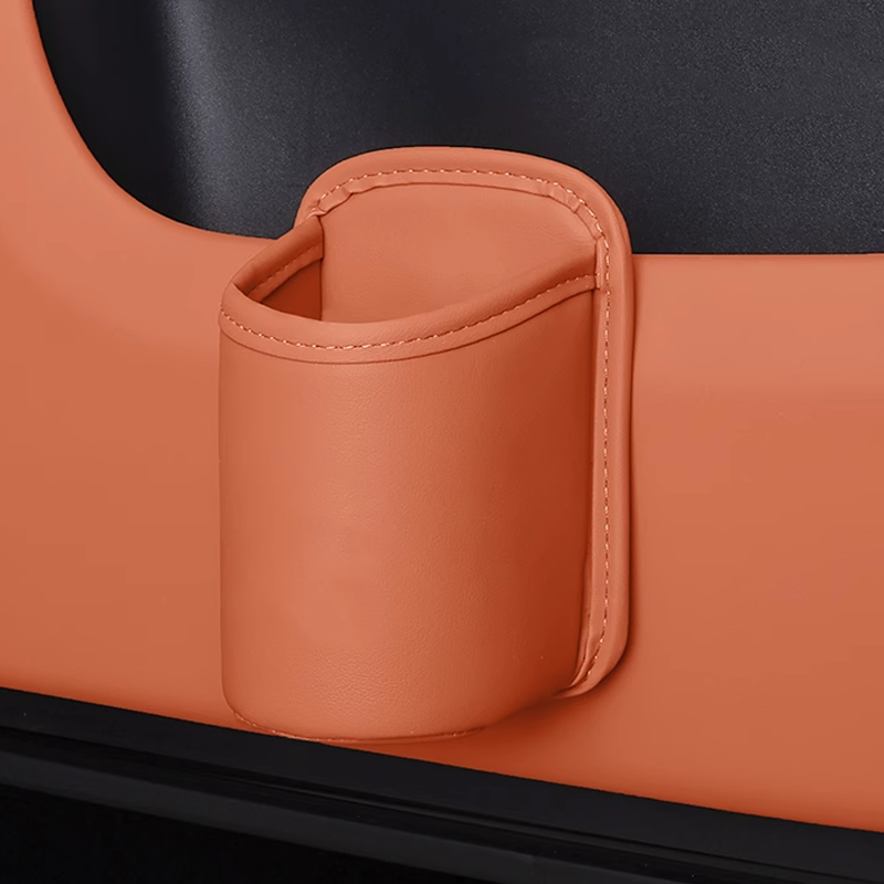 Læder kopholder til take-away-kaffe – bærbar kopholder med clips