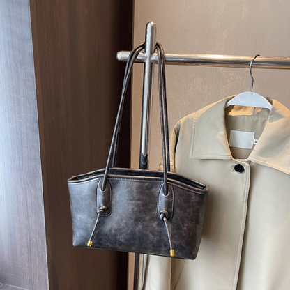 Skuldertaske i vegansk læder