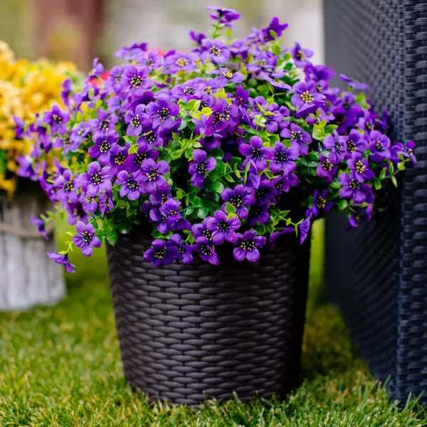 UV-bestandige kunstige blomster – 4-pak