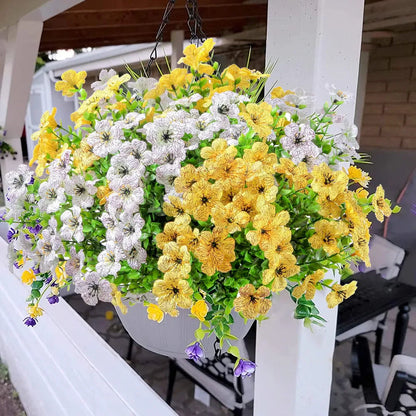 UV-bestandige kunstige blomster – 4-pak