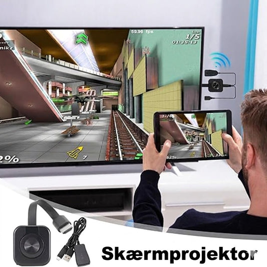 📺 Trådløs HDMI-skærmadapter – Konverter til skærmspejling