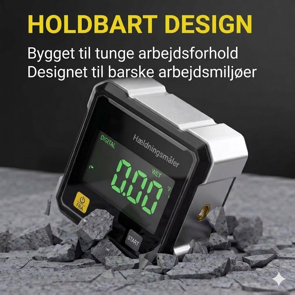 Digital lasergoniometer med magnet