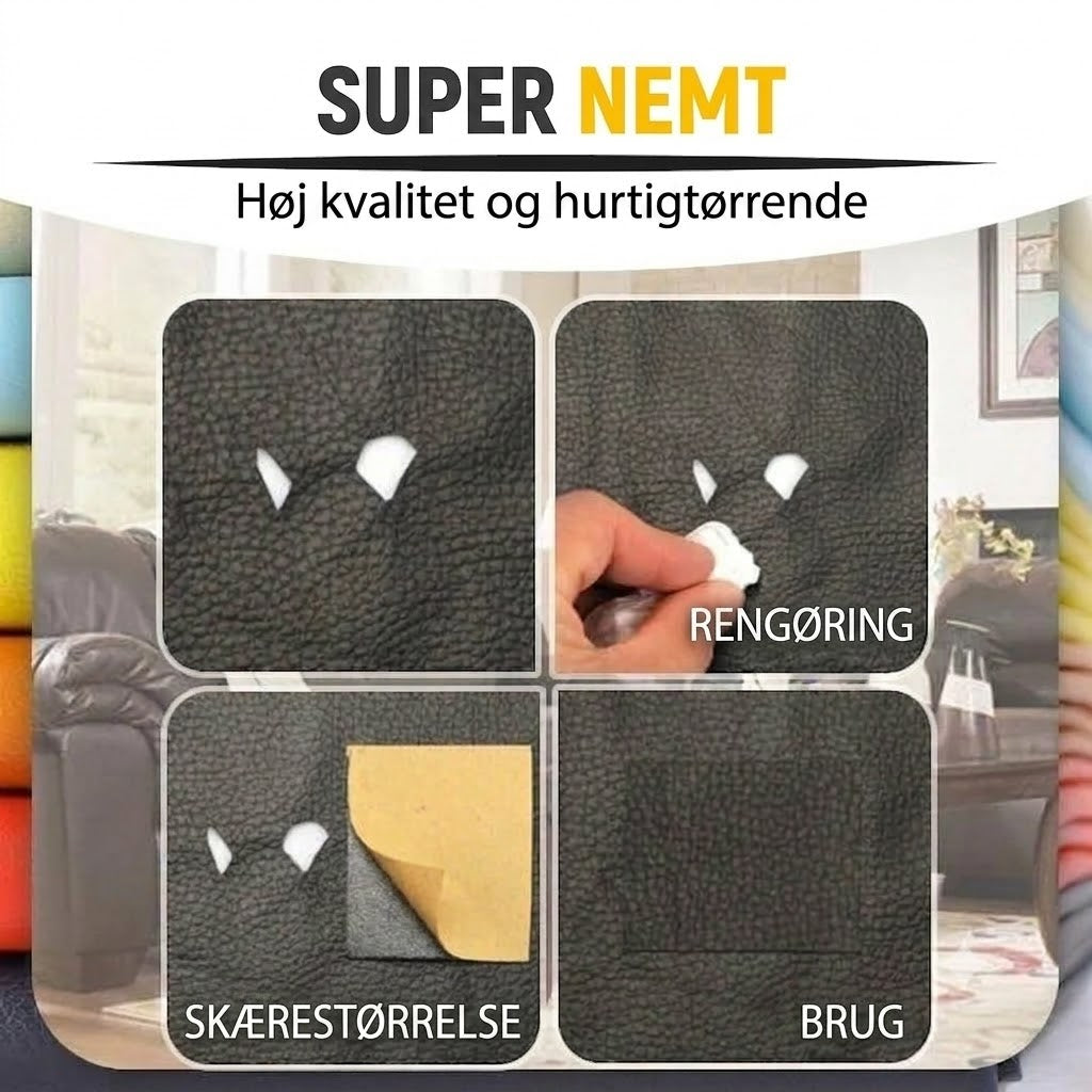 🛋️ Selvklæbende læderreparationssæt