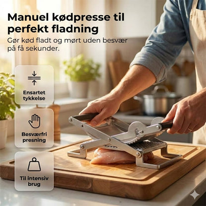🥩Manuel kødskæremaskine og kødfladgører