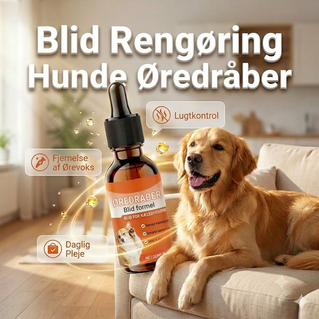Milde øredråber til hunde – daglig pleje