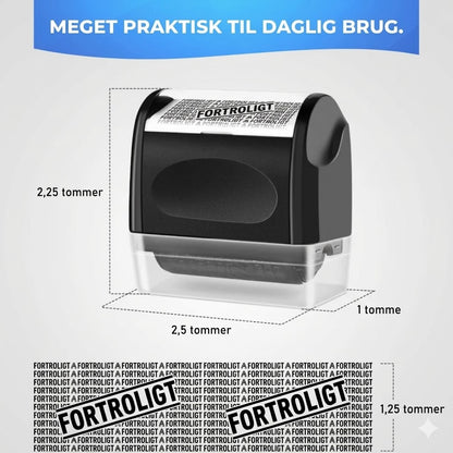 Rullestempel til beskyttelse af privatliv