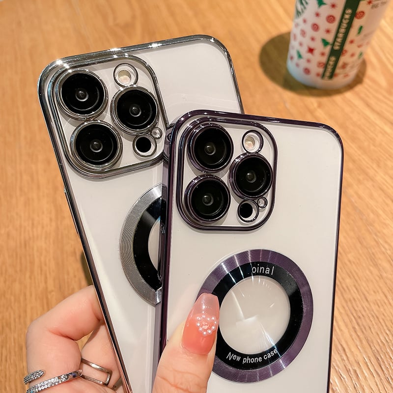 MagSafe-beskyttelsescover til iPhone– gennemsigtig (magnetisk)