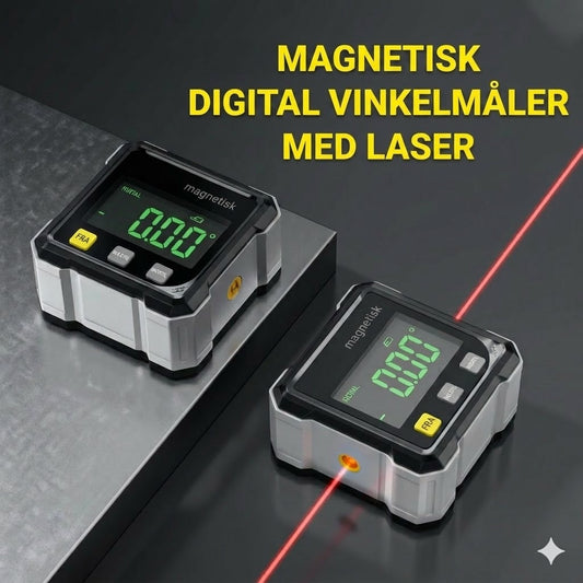 Digital lasergoniometer med magnet