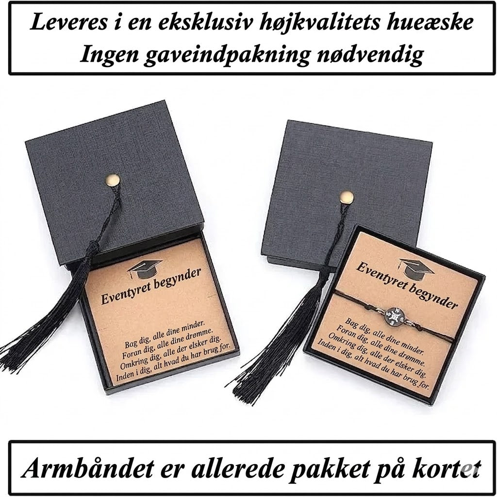 Meningsfuld studentergave – Justerbart armbånd med smukt budskab