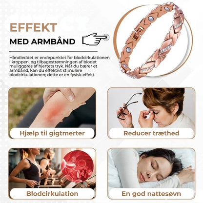 Magnetisk kobberarmbånd