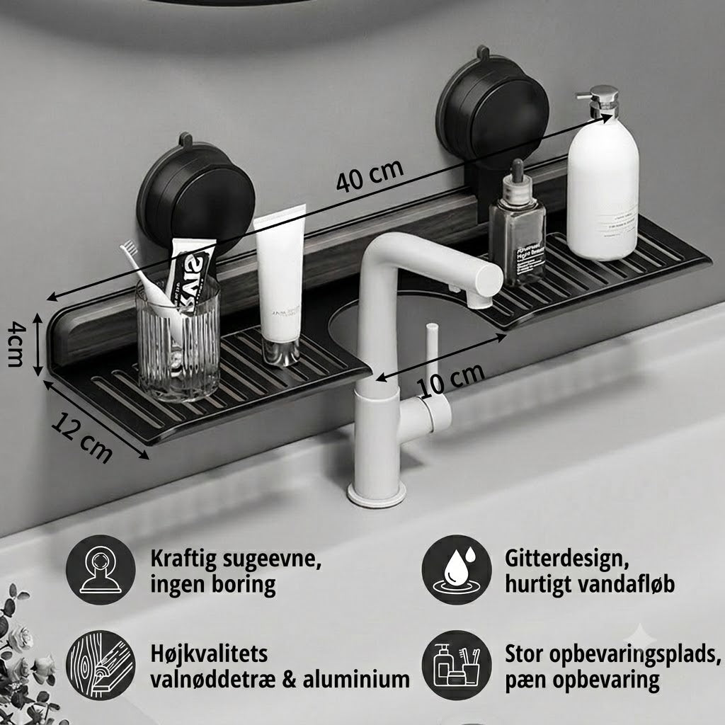 Moderne vask-arrangør med sugekop – ingen boring påkrævet, skab et stilfuldt hjem