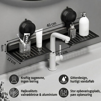 Moderne vask-arrangør med sugekop – ingen boring påkrævet, skab et stilfuldt hjem