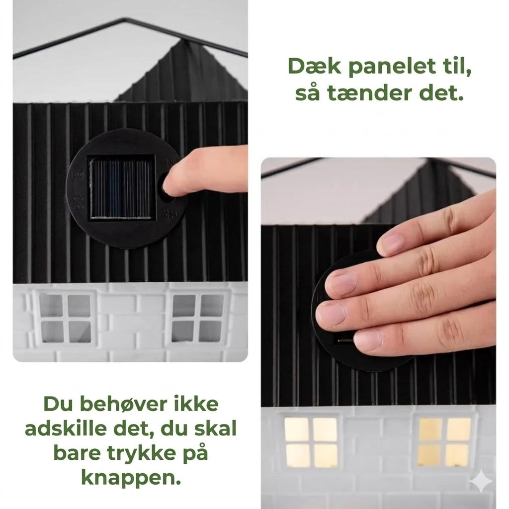 🕊️ Soldrevet fuglehus – automatisk belysning