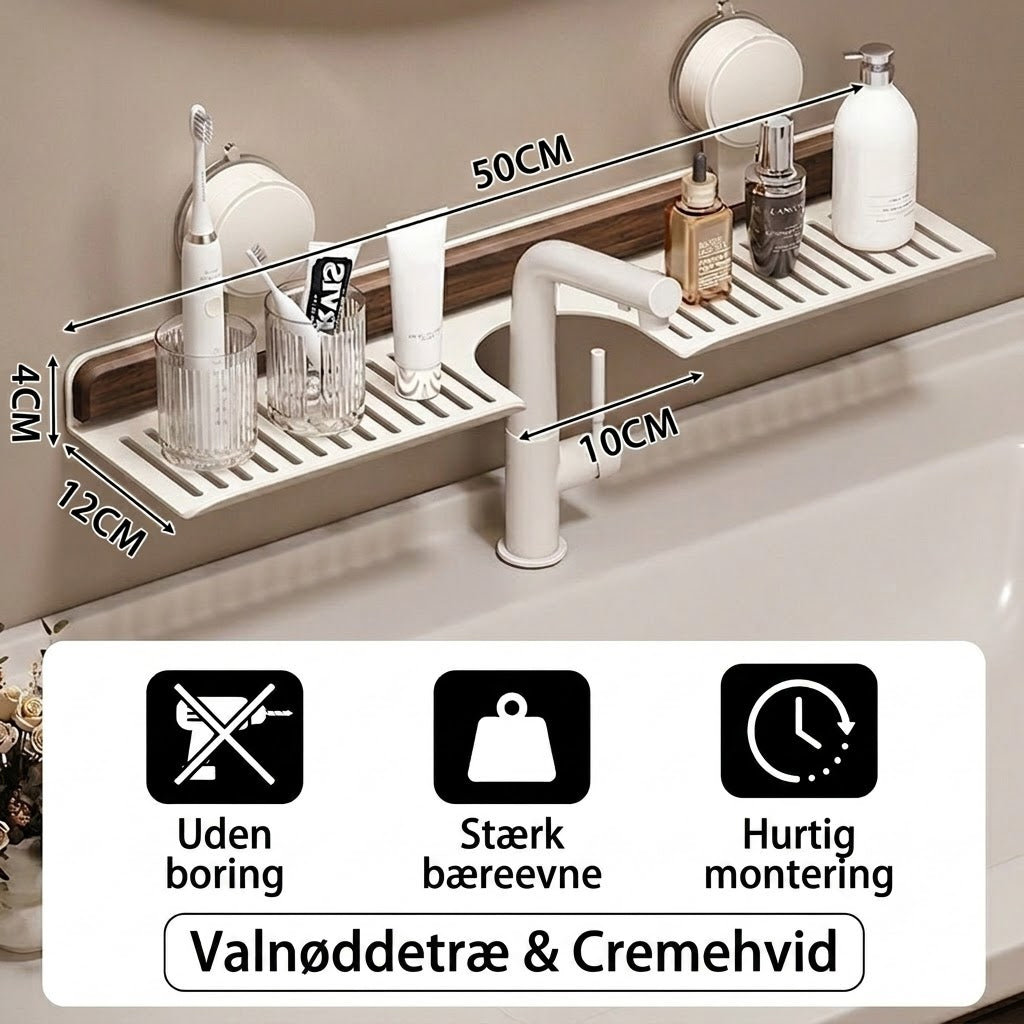 Moderne vask-arrangør med sugekop – ingen boring påkrævet, skab et stilfuldt hjem