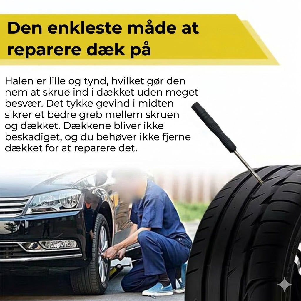 🔩 60 stk. dækreparationspropper i to størrelser