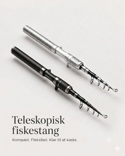 Lommefiskestang af kulfiber: teleskopfiskestang