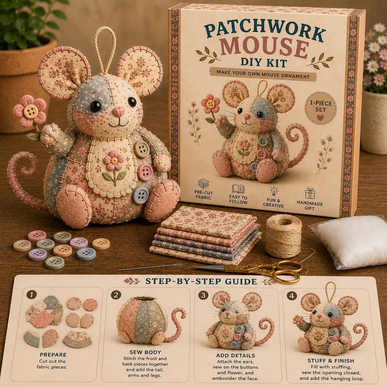 Retro mus DIY-sæt 🐭
