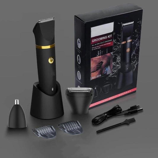 3-i-1 kropsplejetrimmer til mænd – Elektrisk kropshårstrimmer