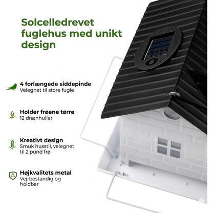 🕊️ Soldrevet fuglehus – automatisk belysning