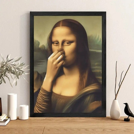 Humoristisk Mona Lisa-lærred