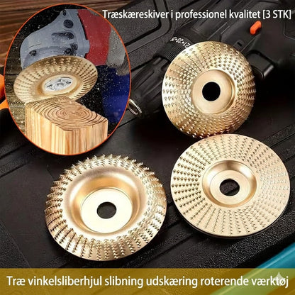 ⚙️Slibeskive til træ – Hurtig skæring, skarp og slidstærk, til vinkelsliber
