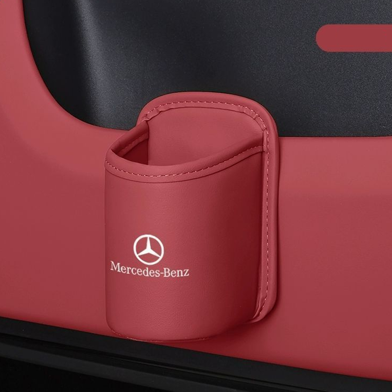 Læder kopholder til take-away-kaffe – bærbar kopholder med clips