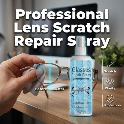 🔥 50% RABAT LIGE NU! 🎁 Professionel spray til reparation og rengøring af brilleglas
