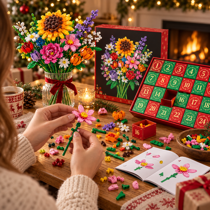 “Bloom & Build”julekalender – Byg din egen magiske julebuket