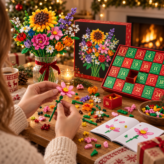 “Bloom & Build”julekalender – Byg din egen magiske julebuket