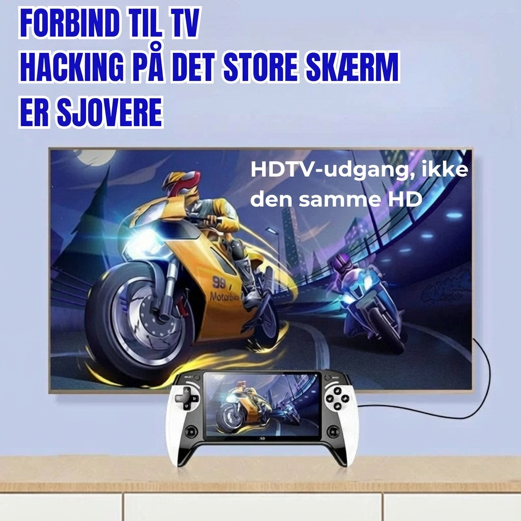 Bærbar retro-spillekonsol – 20.000 spil