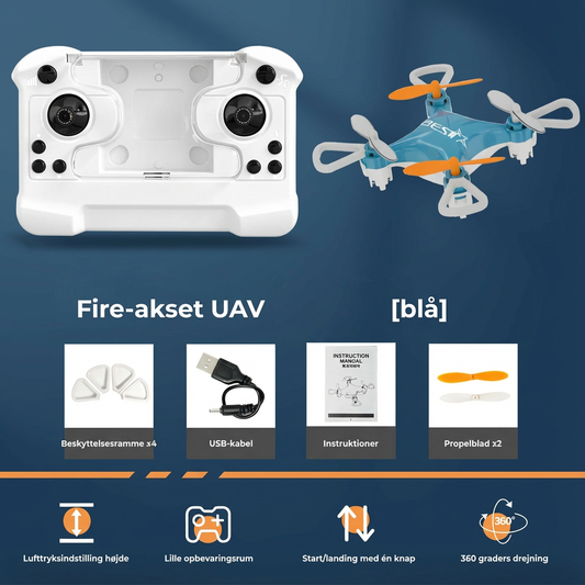 Mini-drone startsæt – lær at flyve nemt