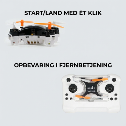 Mini-drone startsæt – lær at flyve nemt