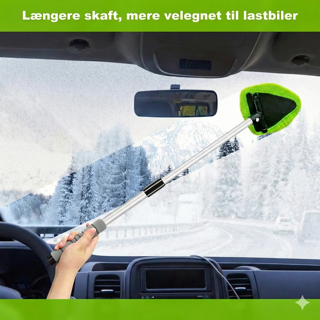 Teleskopisk vinduesskraber sæt – udtrækkeligt håndtag med vasker og skraber