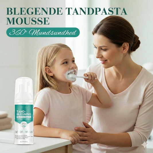 Tandblegningsskum – 360° dybderensende mousse (frisk ånde)