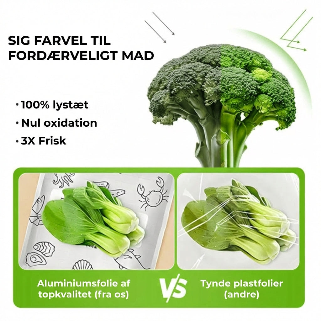 [30 stk.] Genanvendelige tætte aluminiumsfolie-poser