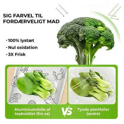 [30 stk.] Genanvendelige tætte aluminiumsfolie-poser