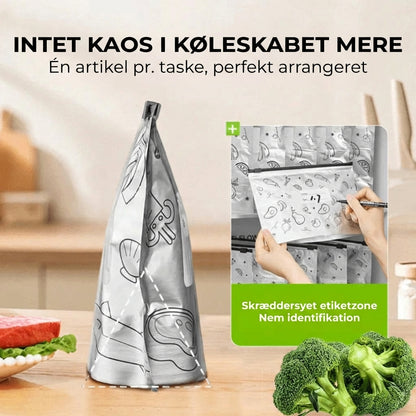 [30 stk.] Genanvendelige tætte aluminiumsfolie-poser
