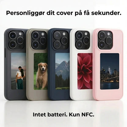Pixly NFC E-Ink cover til iPhone – smart cover med tilpasselig skærm (DIY-billeder)