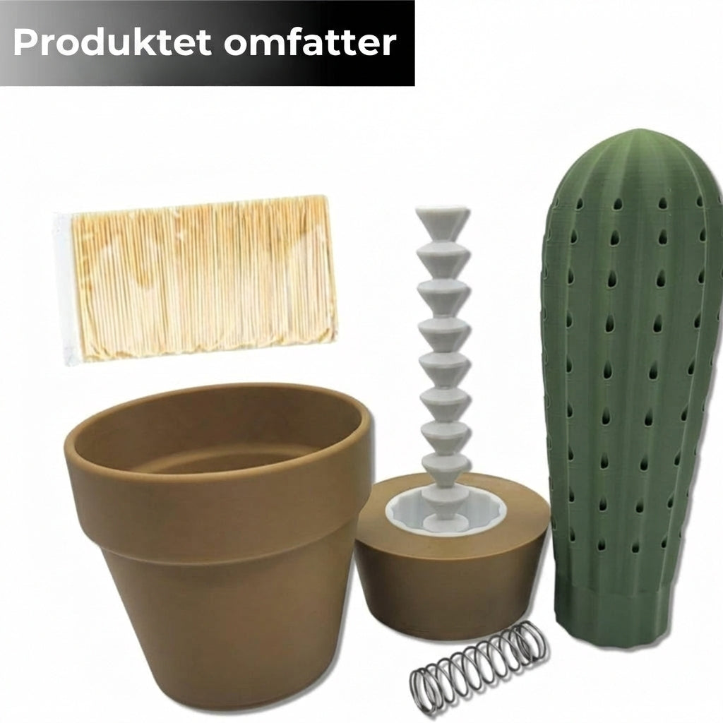 Automatisk tandstik dispenser i kaktus form