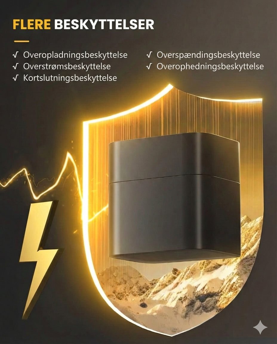 Batterioplader-sæt med 8 genopladelige AA-batterier – hurtigoplader 2,5 timer (til AA- og AAA-batterier)