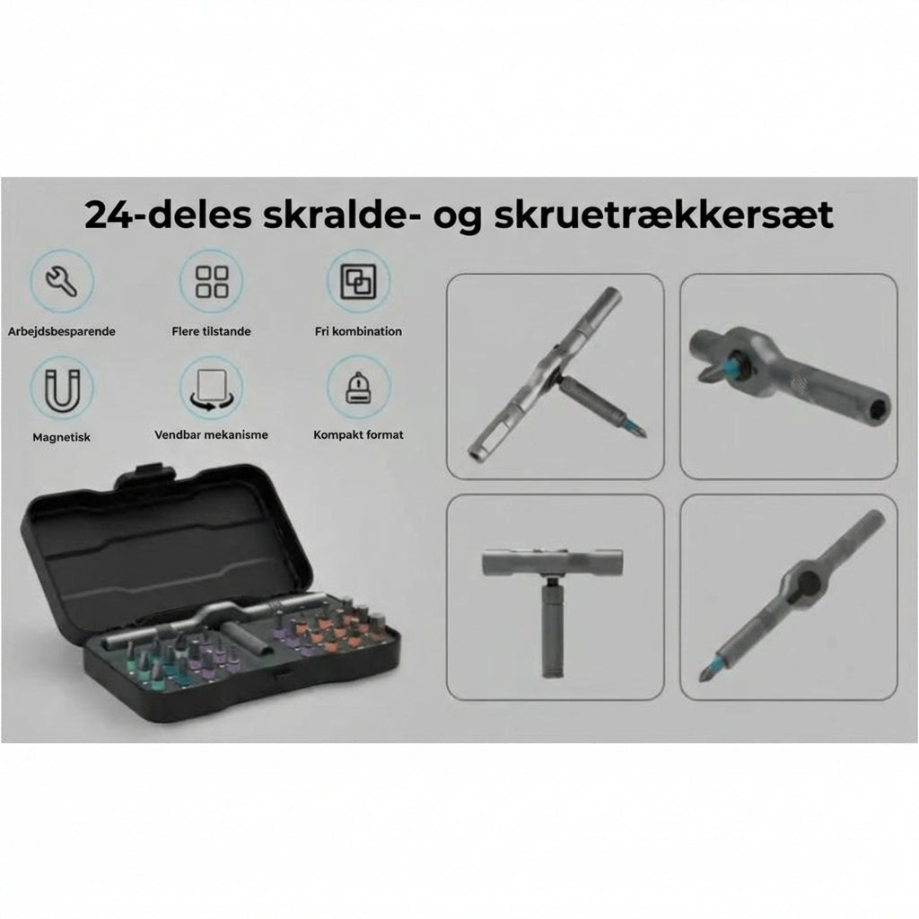 24-i-1 mini-skruetrækkersæt